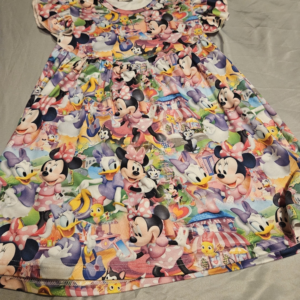 Disney Minnie Mouse and Friends Colorful Kids Dress